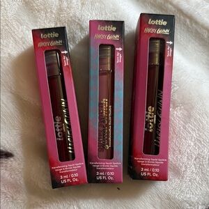 Harley Quinn Transforming Liquid Lipstick Set - Red, Pink, Brown